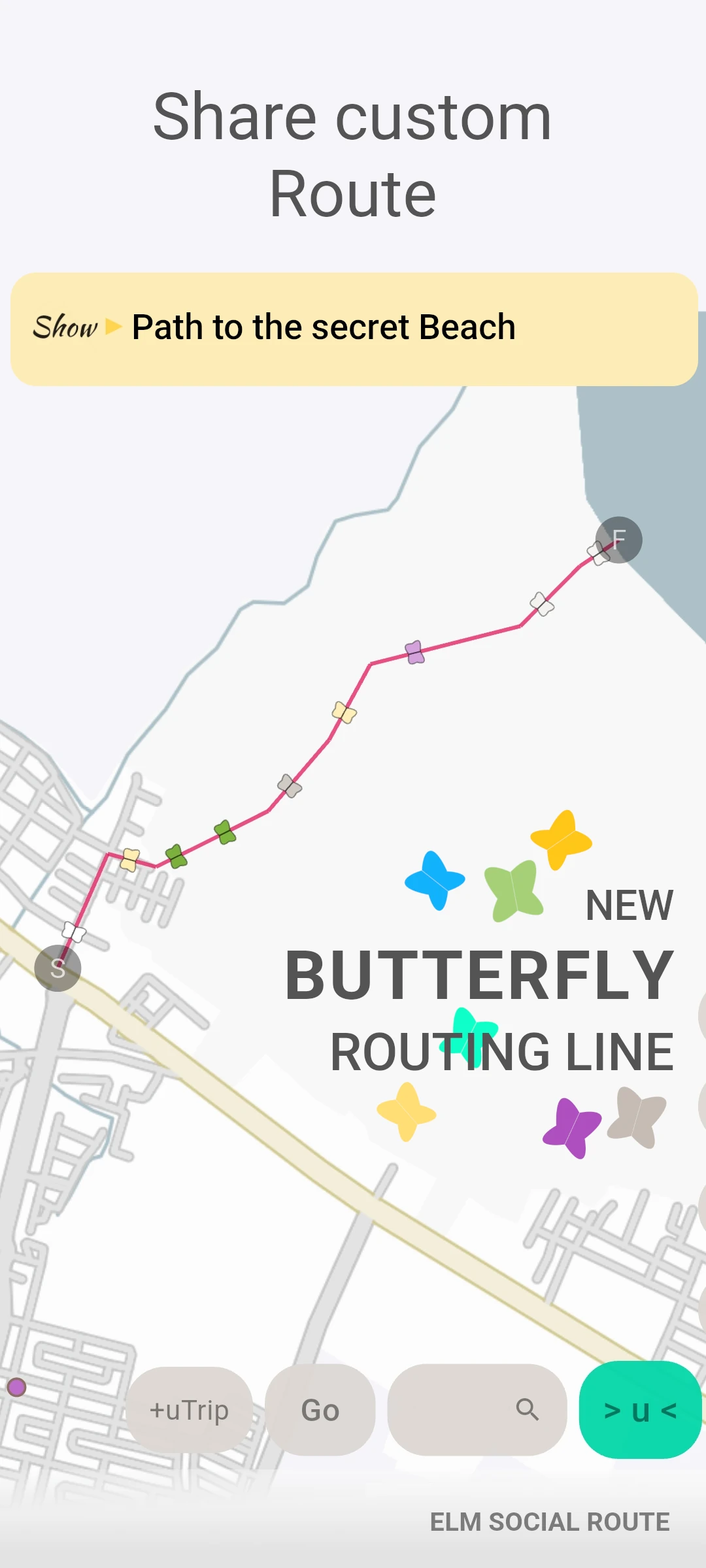 screenshot of route event preview